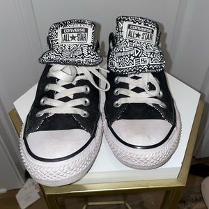 Black low top Converses
